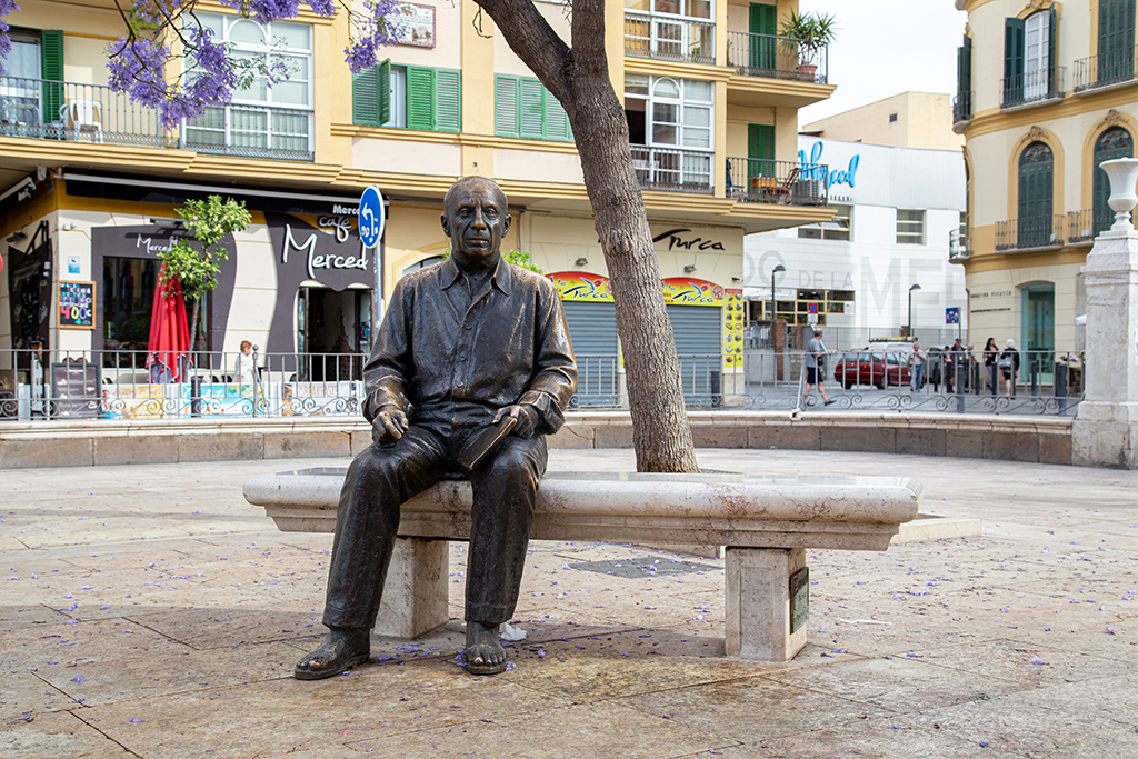 Estatua de Picasso en Málaga